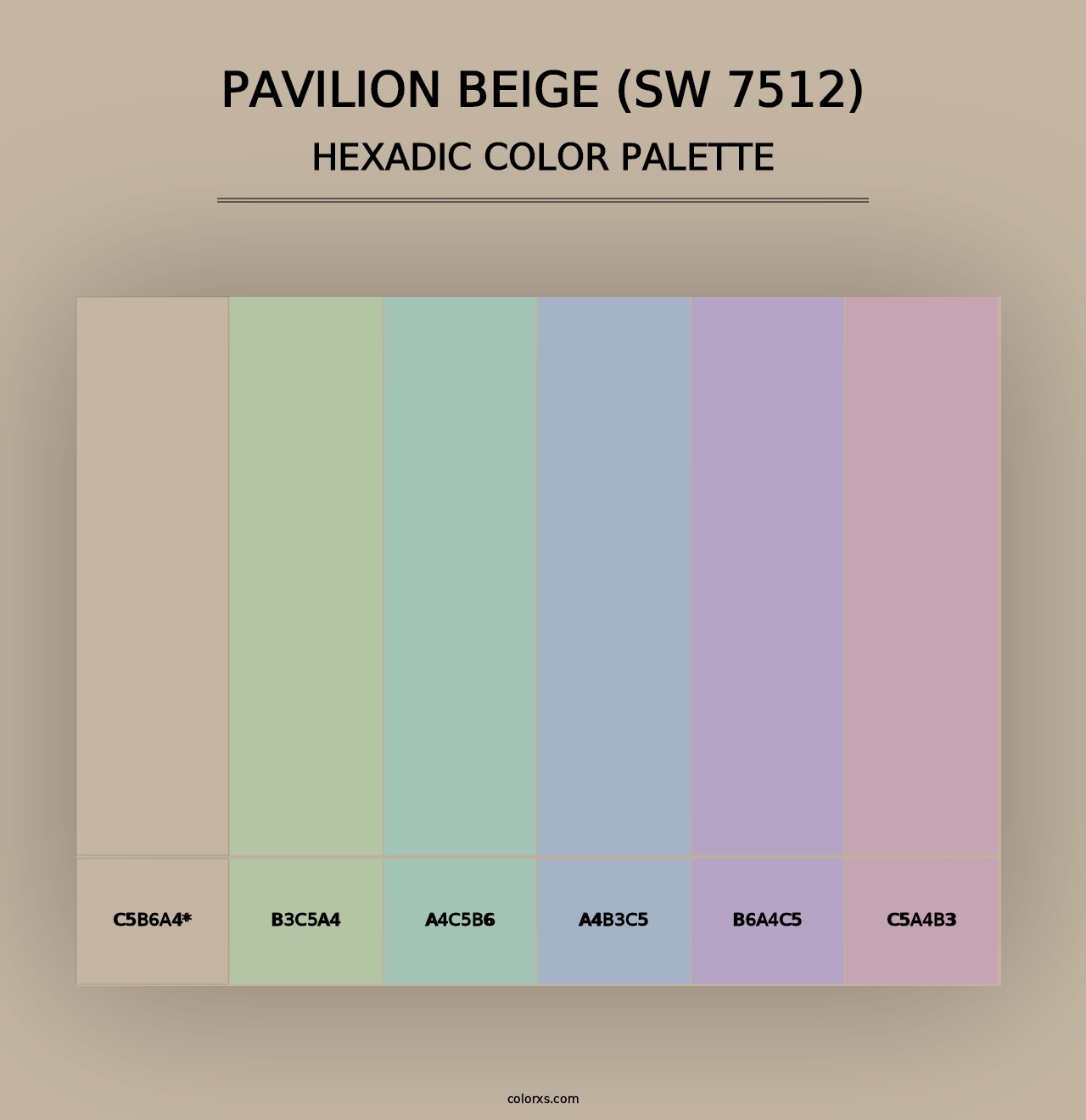 Pavilion Beige (SW 7512) - Hexadic Color Palette