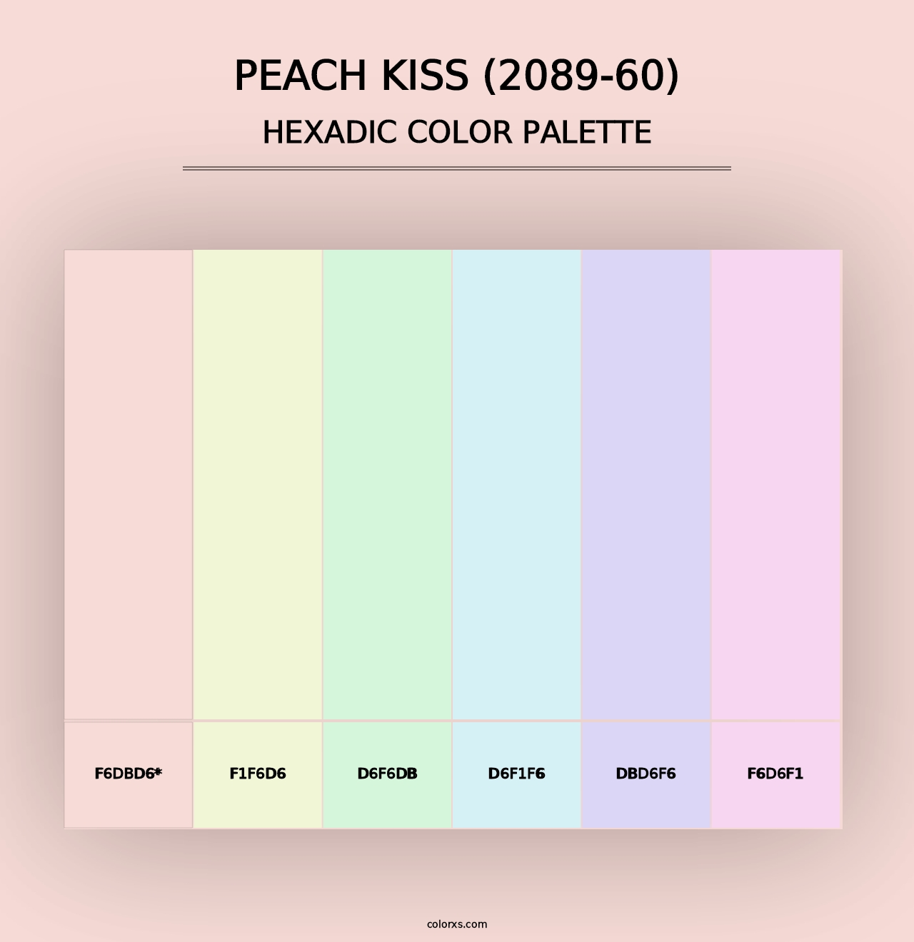 Peach Kiss (2089-60) - Hexadic Color Palette