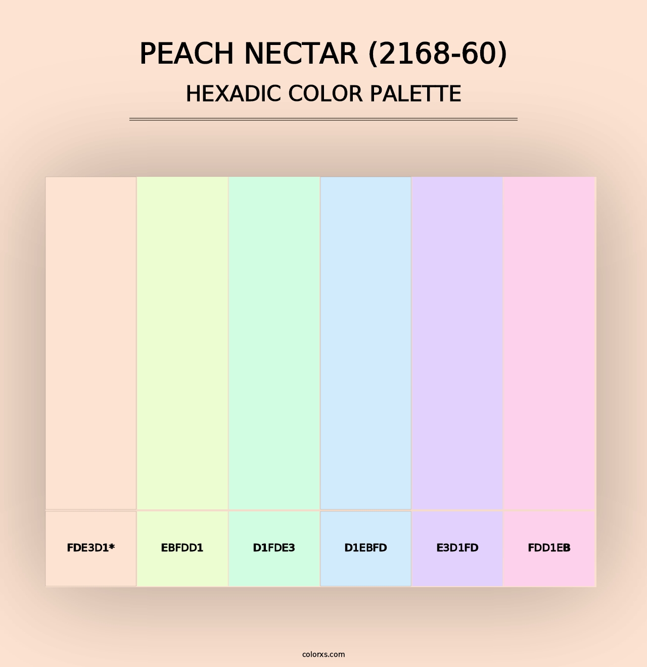 Peach Nectar (2168-60) - Hexadic Color Palette