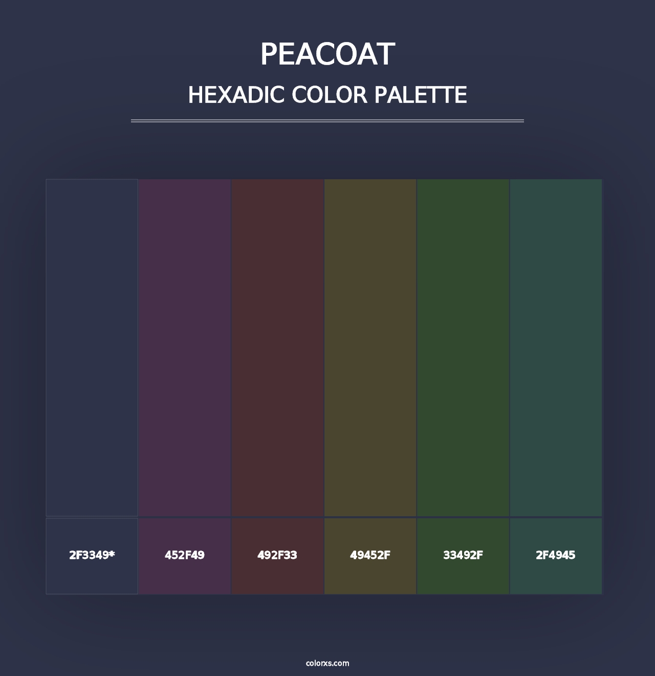 Peacoat - Hexadic Color Palette