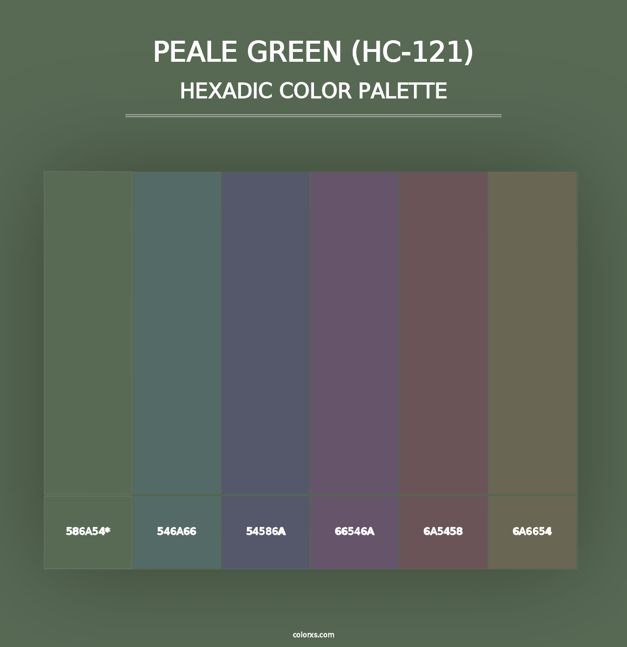 Peale Green (HC-121) - Hexadic Color Palette