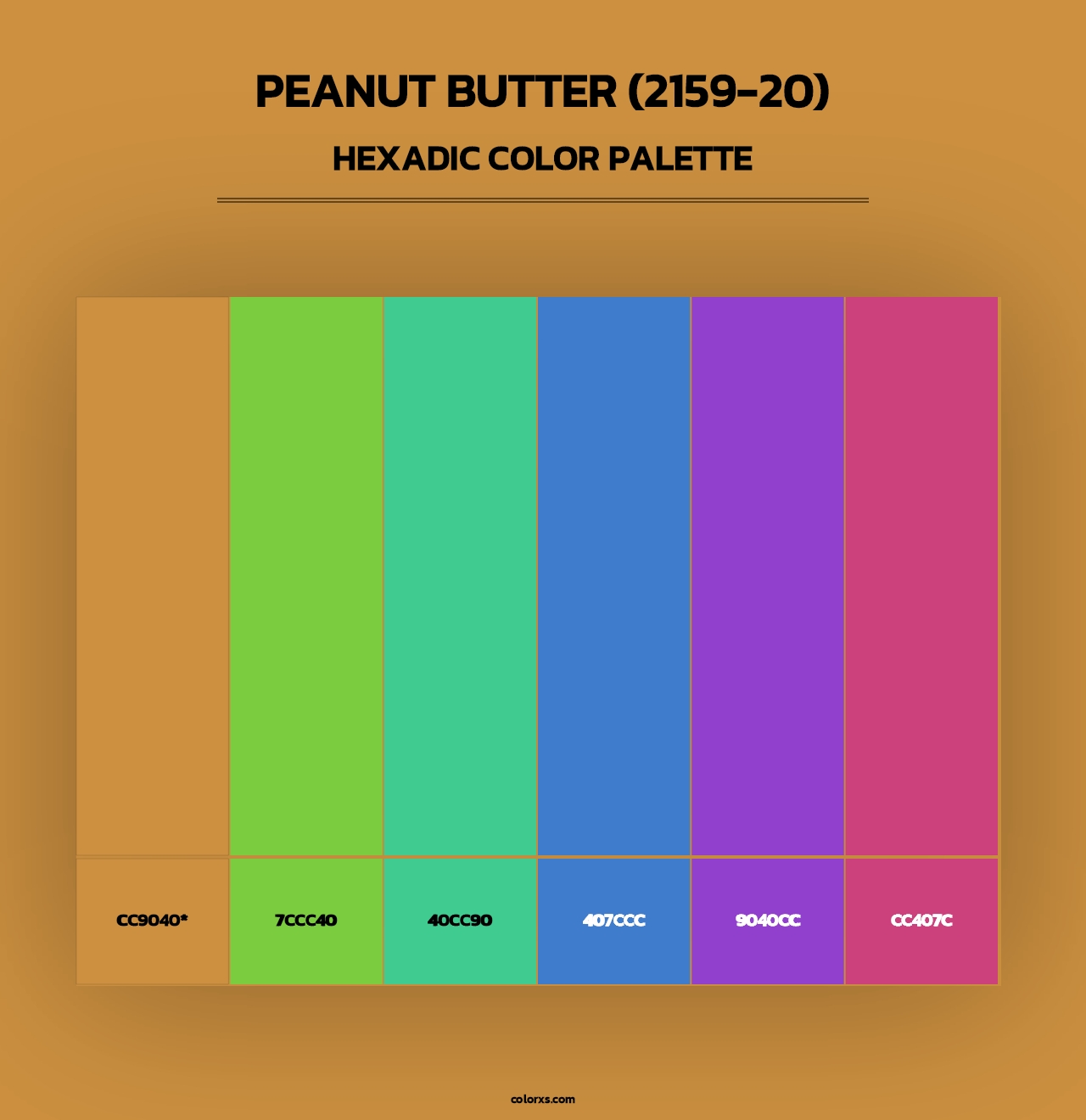 Peanut Butter (2159-20) - Hexadic Color Palette