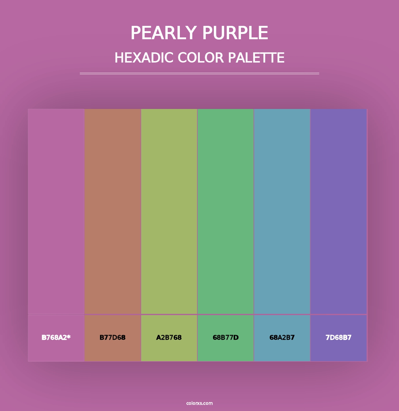 Pearly Purple - Hexadic Color Palette