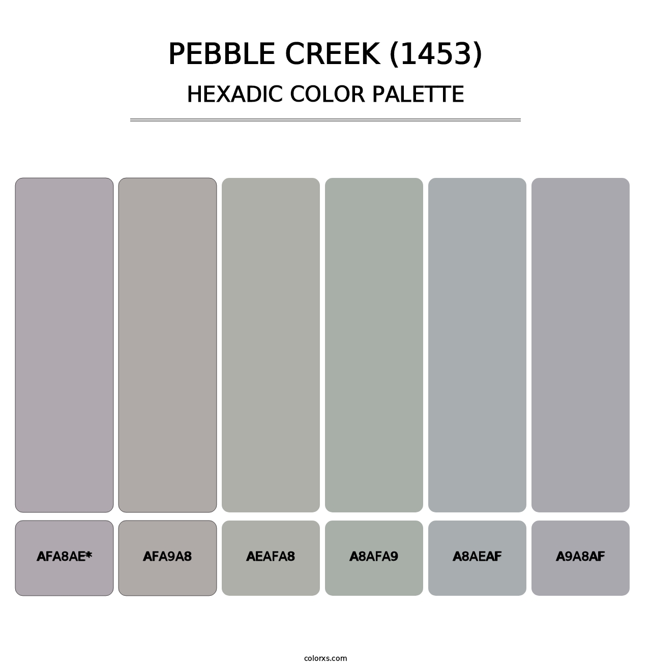 Pebble Creek (1453) - Hexadic Color Palette