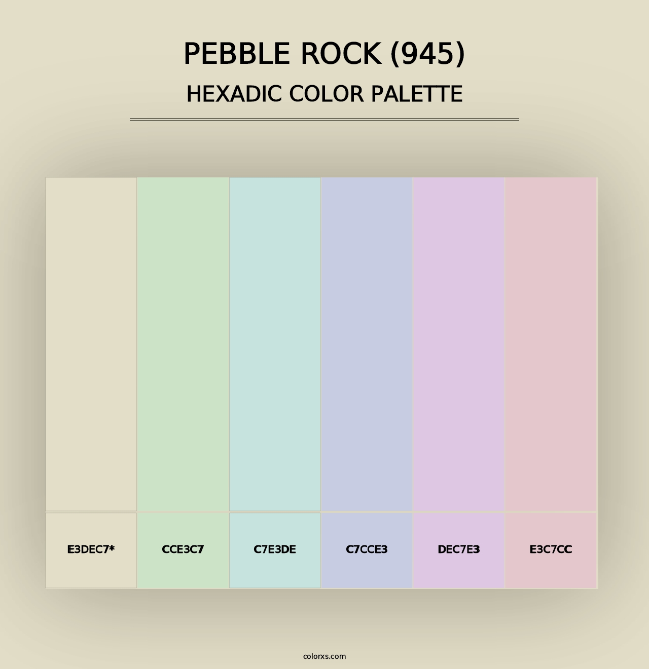 Pebble Rock (945) - Hexadic Color Palette