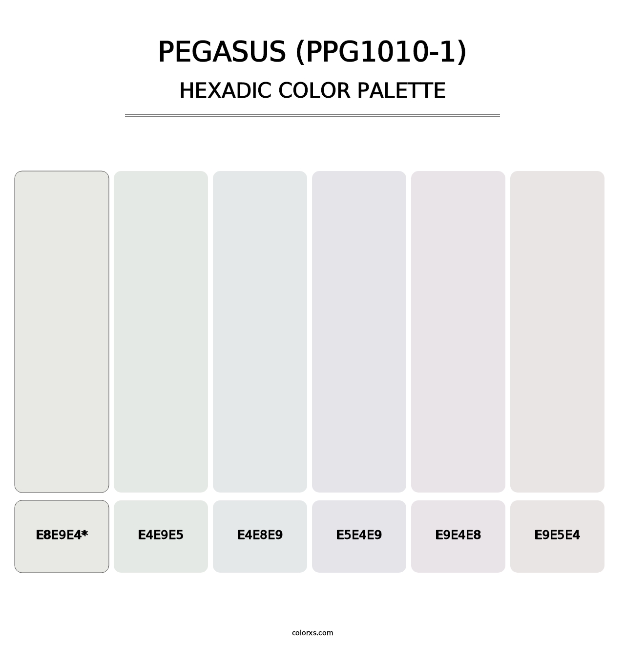 Pegasus (PPG1010-1) - Hexadic Color Palette