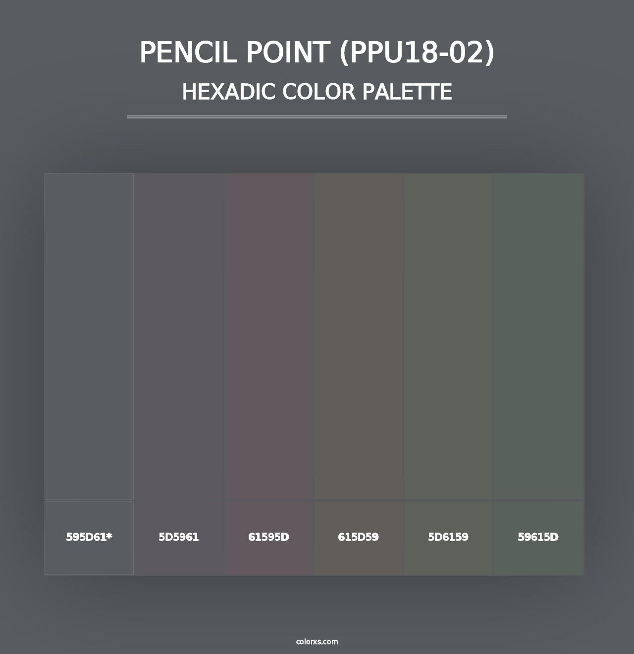 Pencil Point (PPU18-02) - Hexadic Color Palette