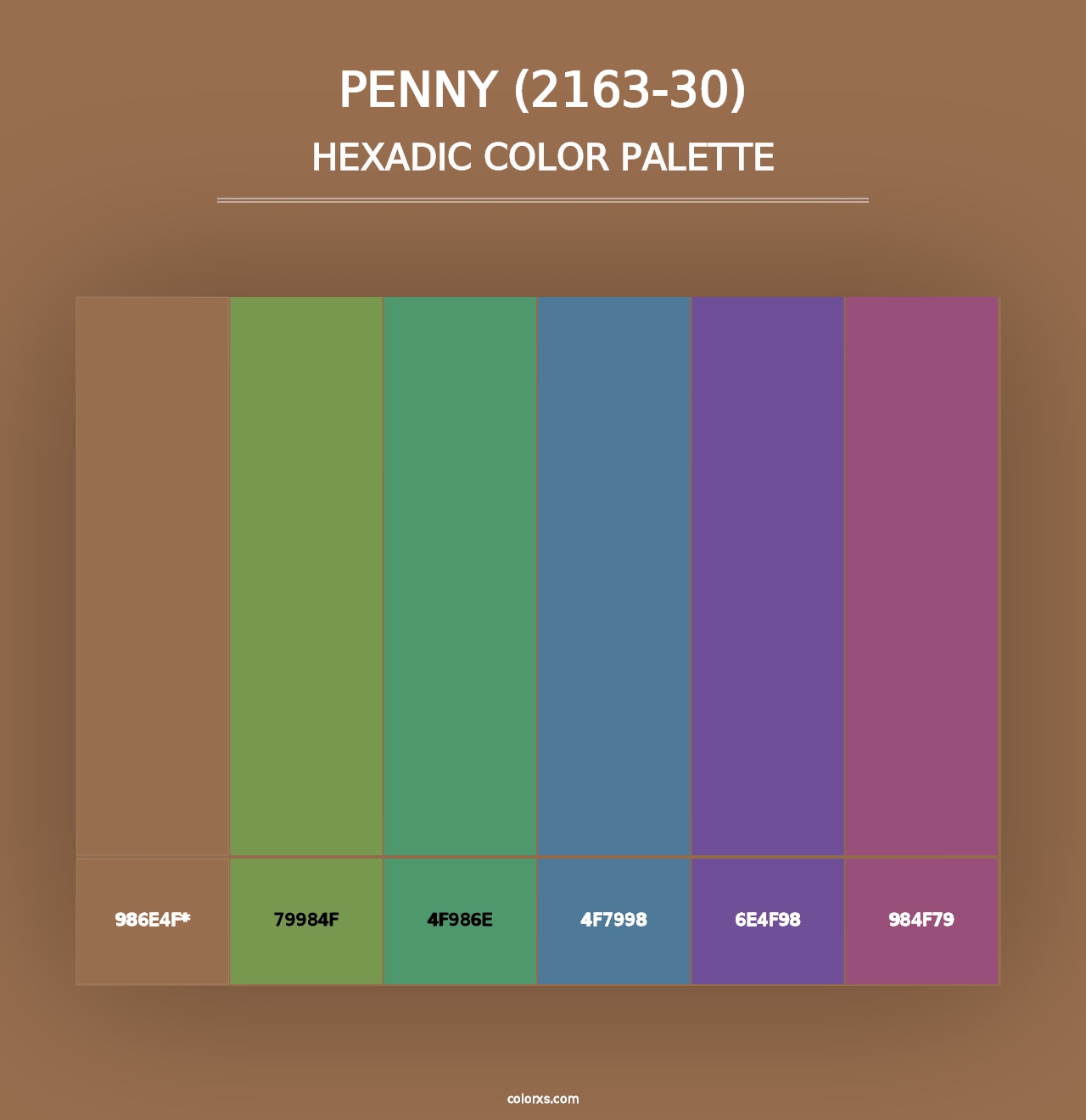 Penny (2163-30) - Hexadic Color Palette