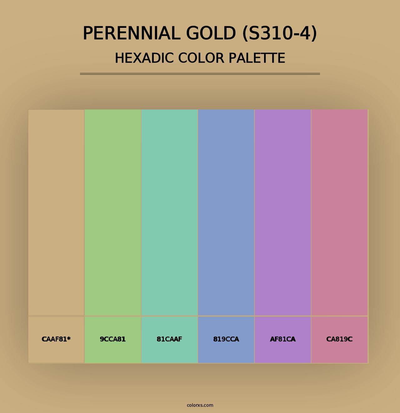 Perennial Gold (S310-4) - Hexadic Color Palette