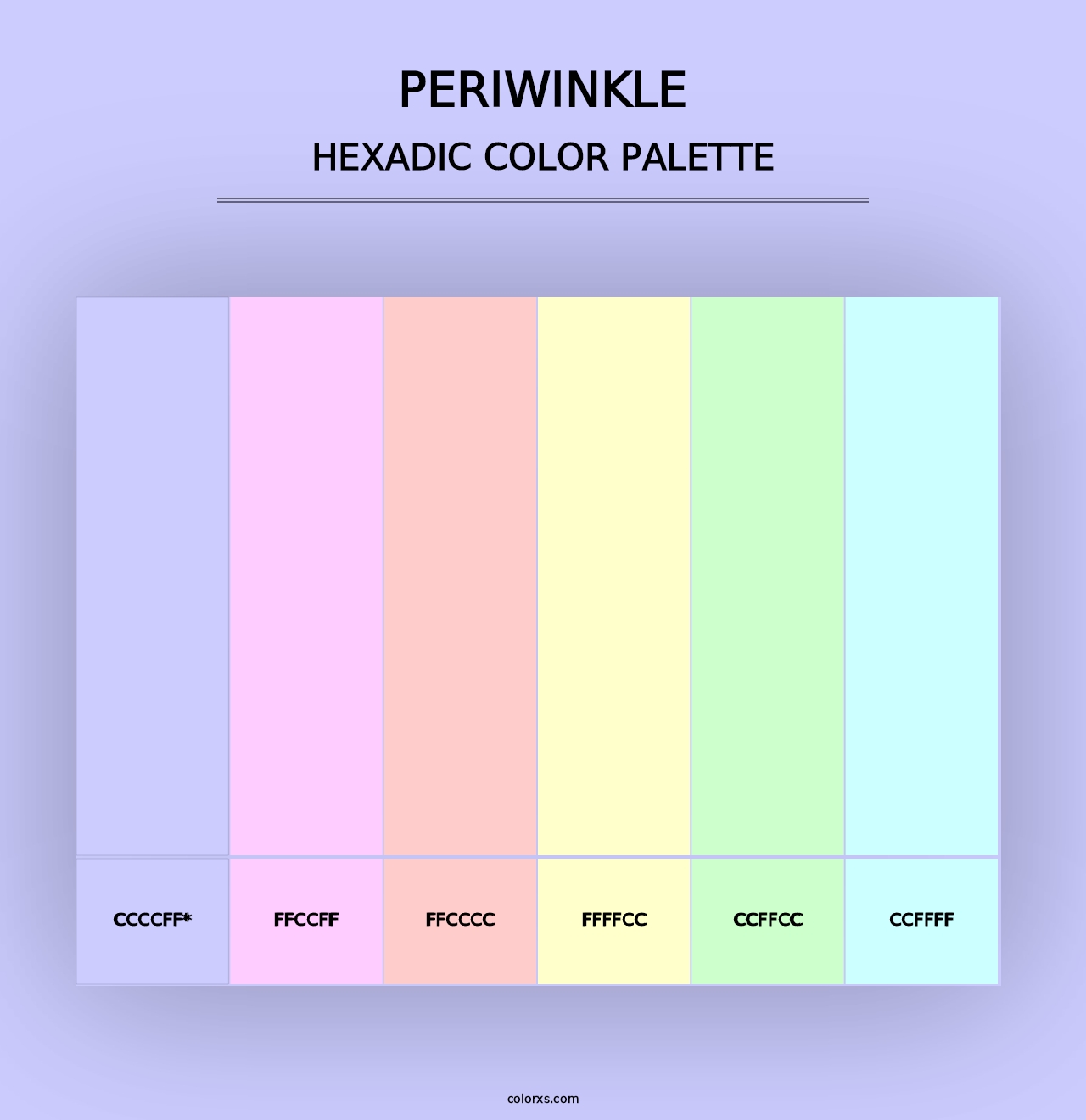 Periwinkle - Hexadic Color Palette