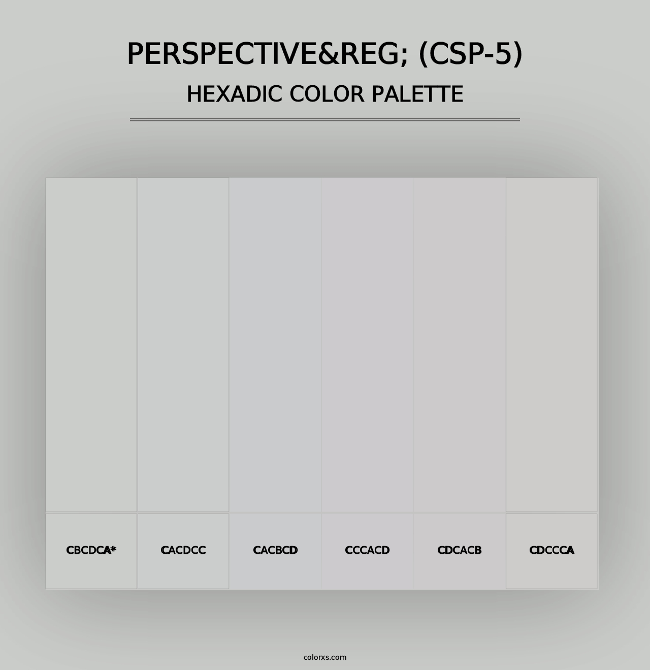 Perspective&reg; (CSP-5) - Hexadic Color Palette