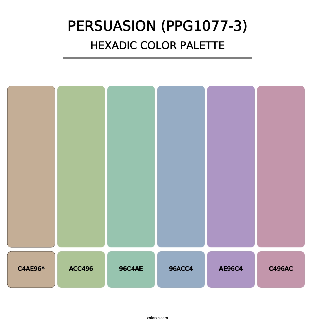 Persuasion (PPG1077-3) - Hexadic Color Palette