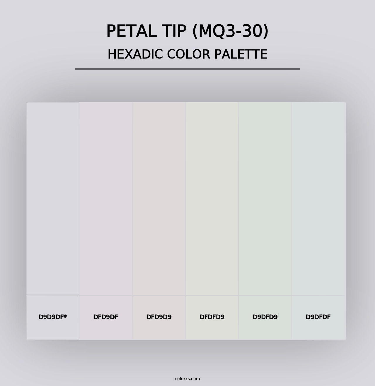 Petal Tip (MQ3-30) - Hexadic Color Palette