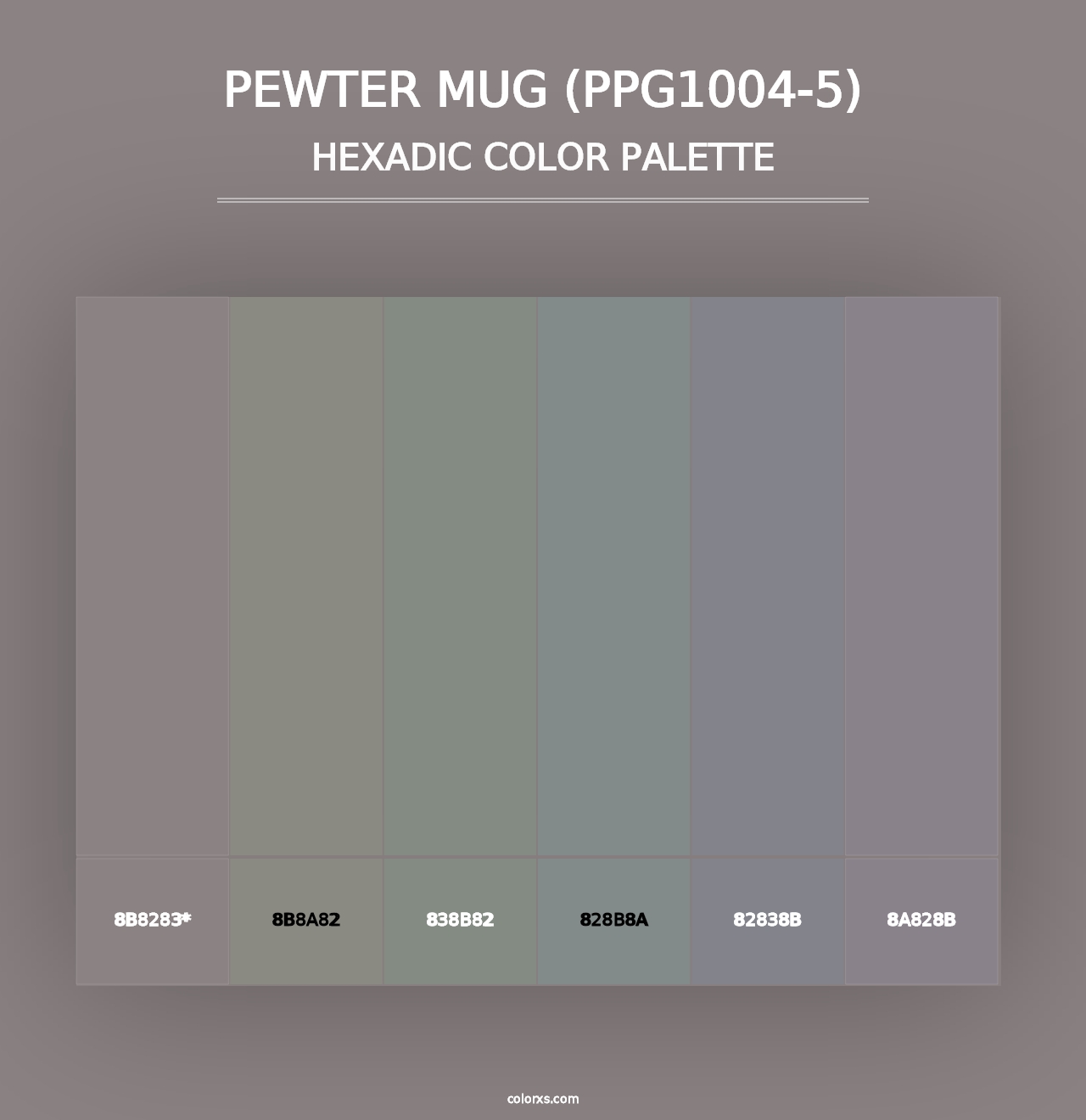 Pewter Mug (PPG1004-5) - Hexadic Color Palette