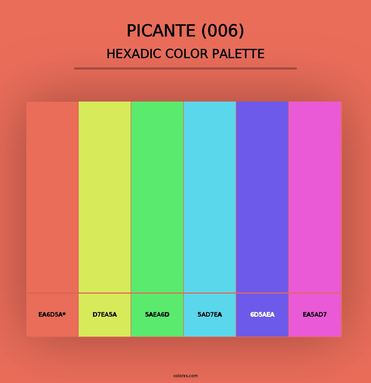 Picante (006) - Hexadic Color Palette