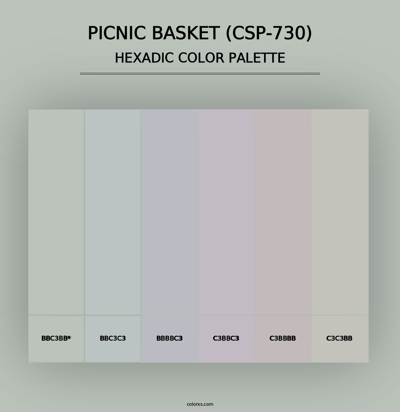 Picnic Basket (CSP-730) - Hexadic Color Palette