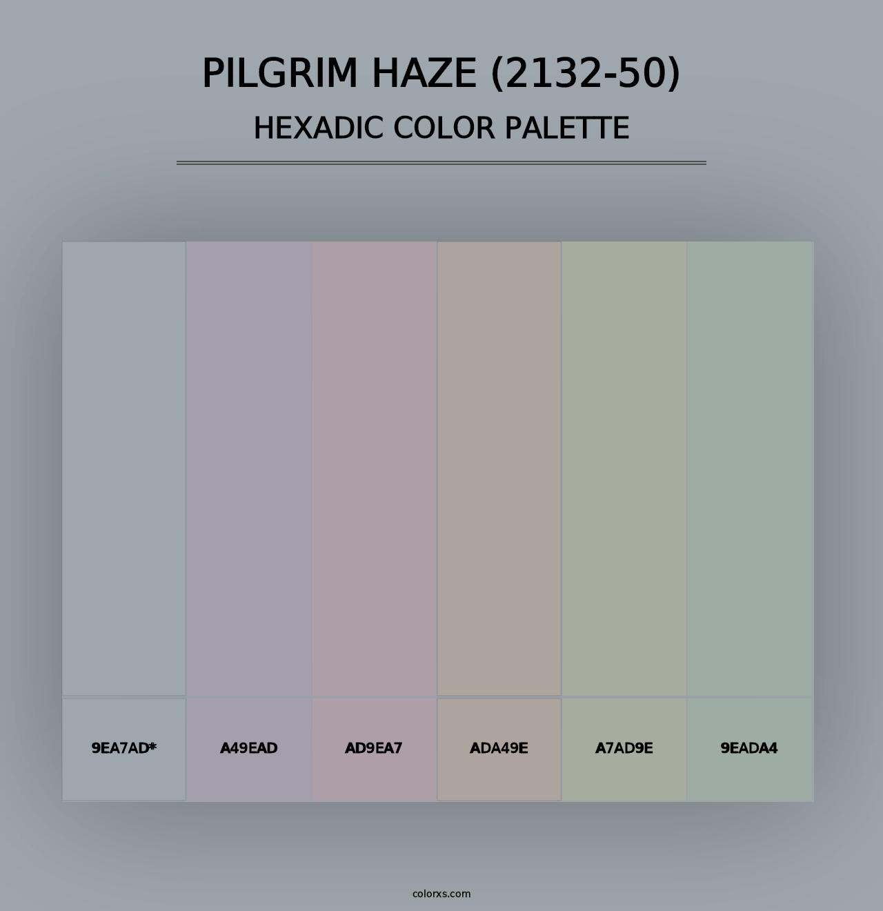 Pilgrim Haze (2132-50) - Hexadic Color Palette