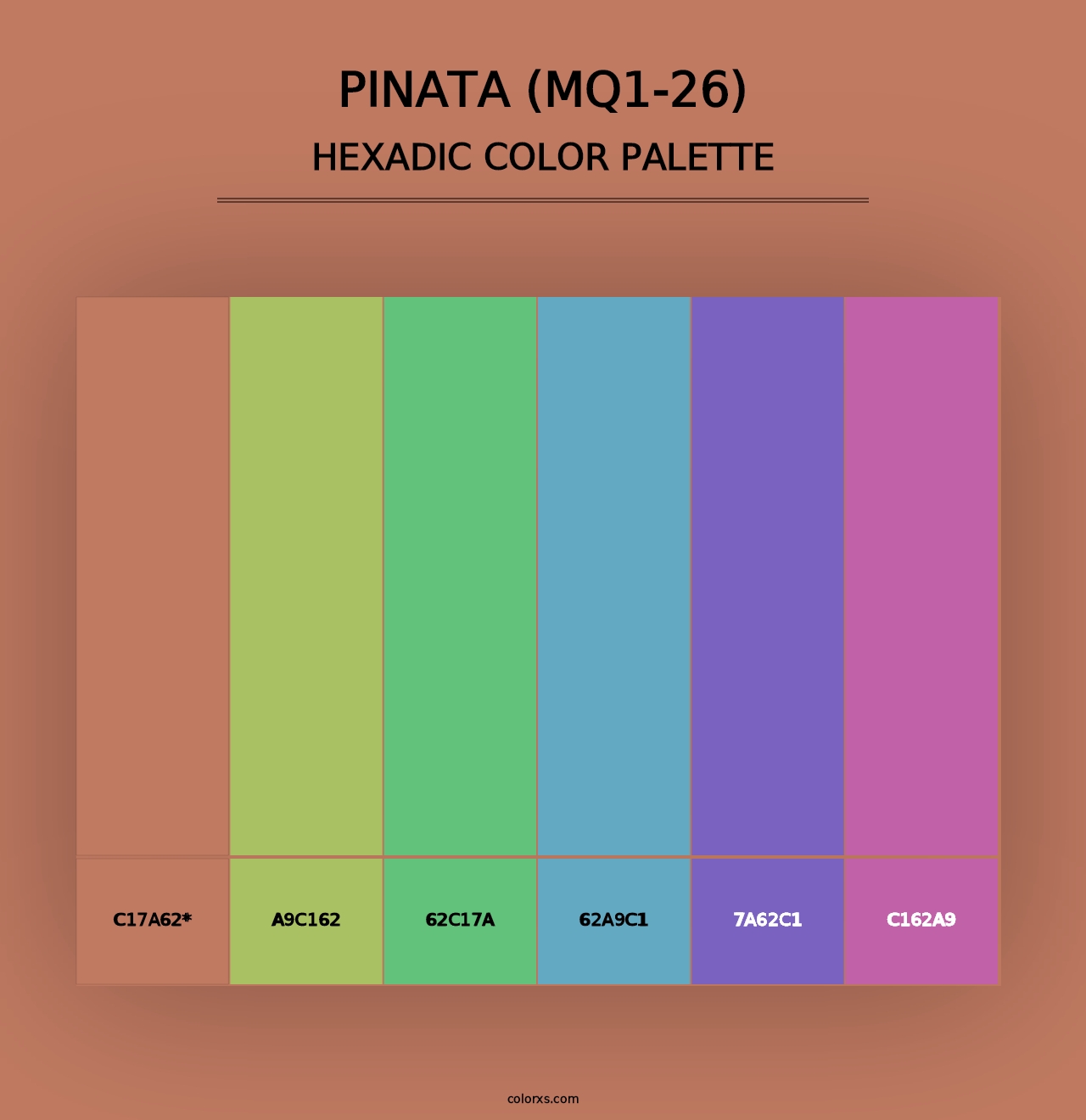 Pinata (MQ1-26) - Hexadic Color Palette