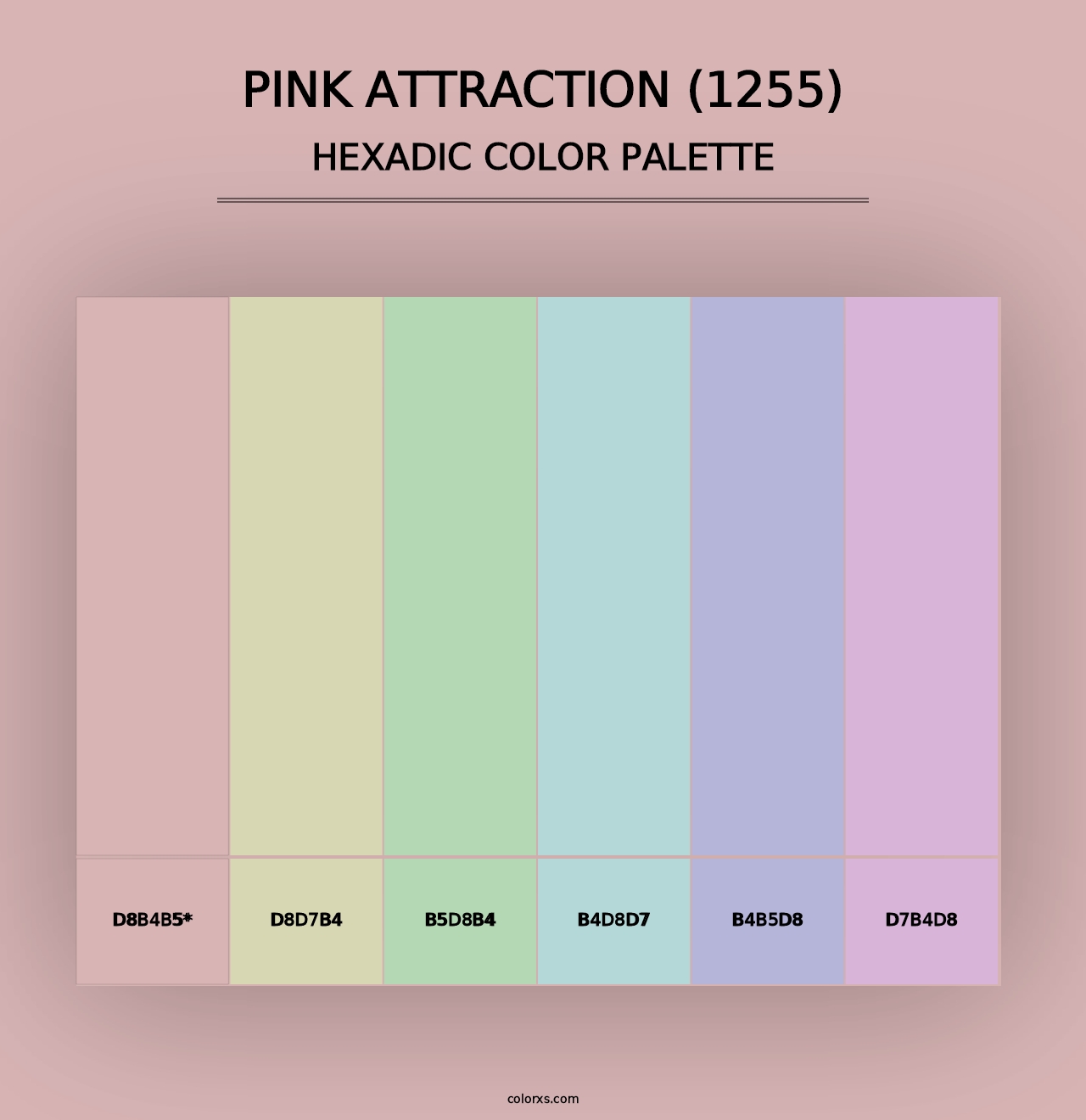 Pink Attraction (1255) - Hexadic Color Palette