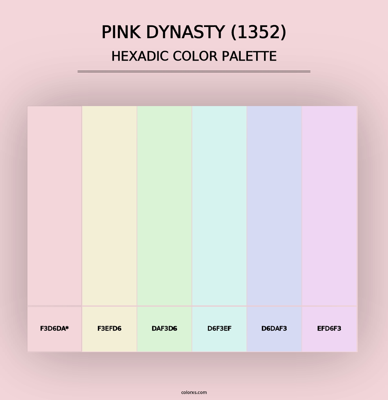 Pink Dynasty (1352) - Hexadic Color Palette