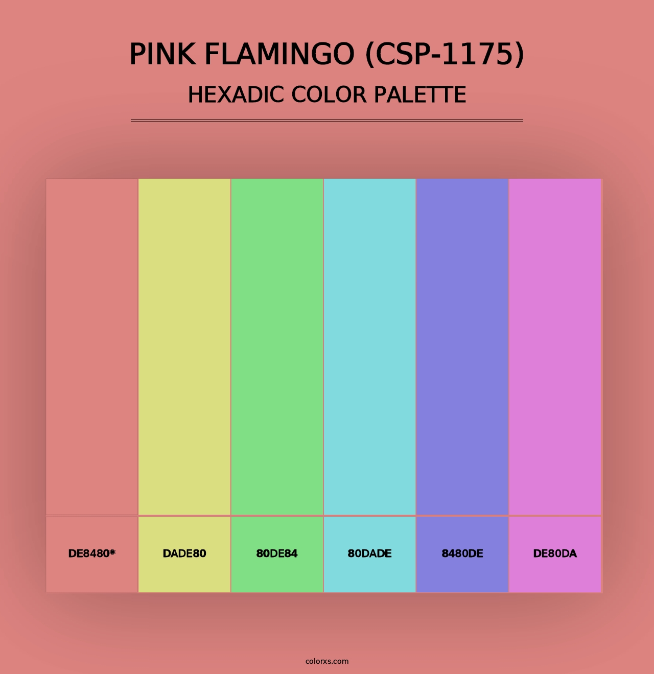 Pink Flamingo (CSP-1175) - Hexadic Color Palette