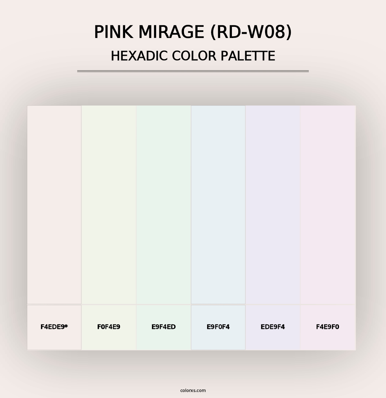 Pink Mirage (RD-W08) - Hexadic Color Palette