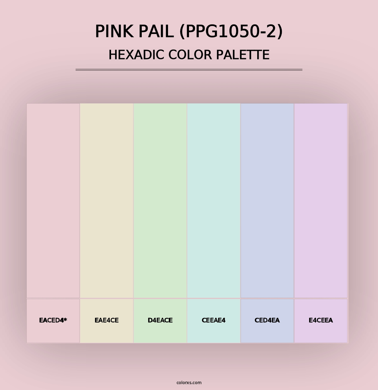 Pink Pail (PPG1050-2) - Hexadic Color Palette