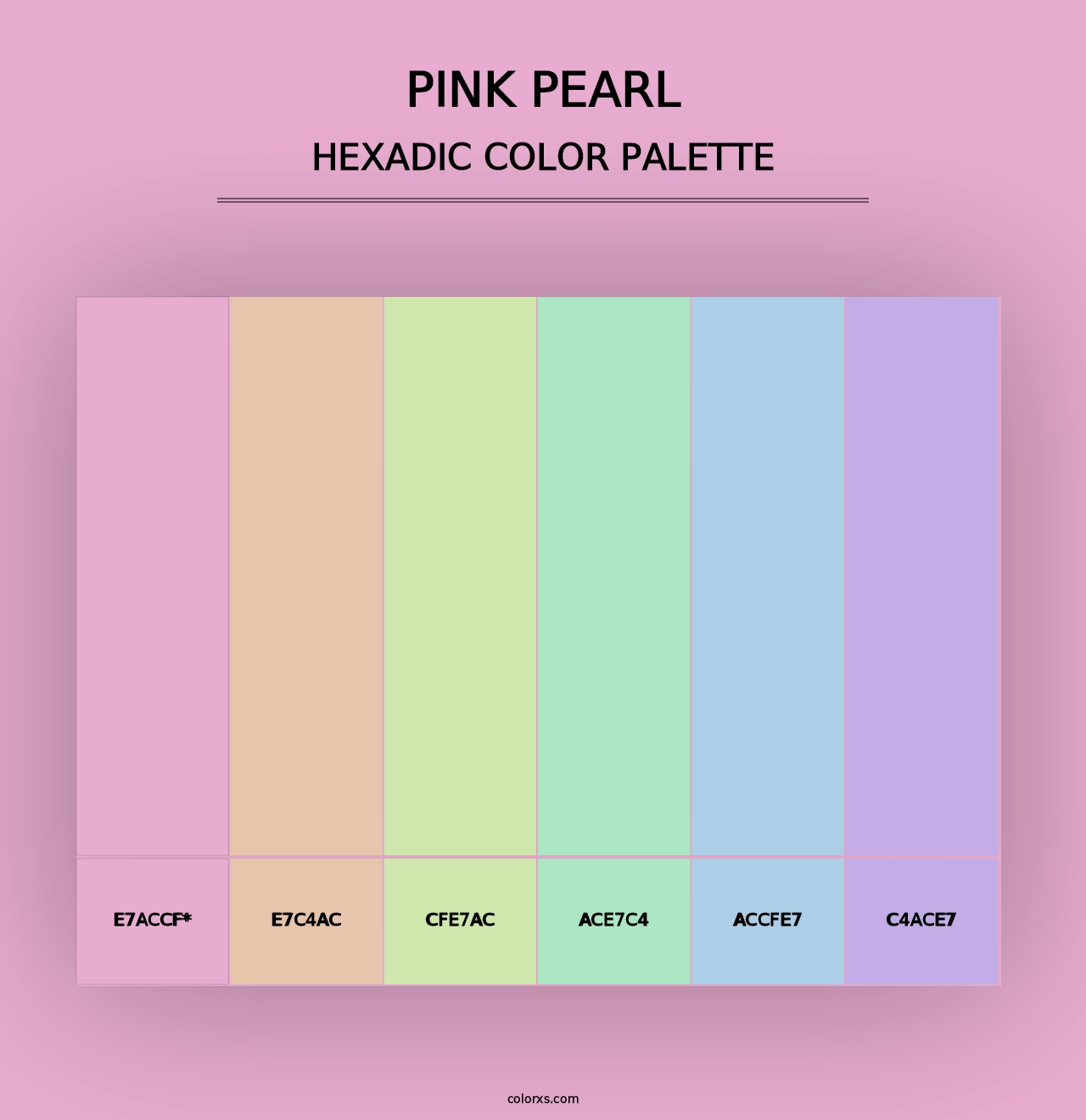 Pink Pearl - Hexadic Color Palette