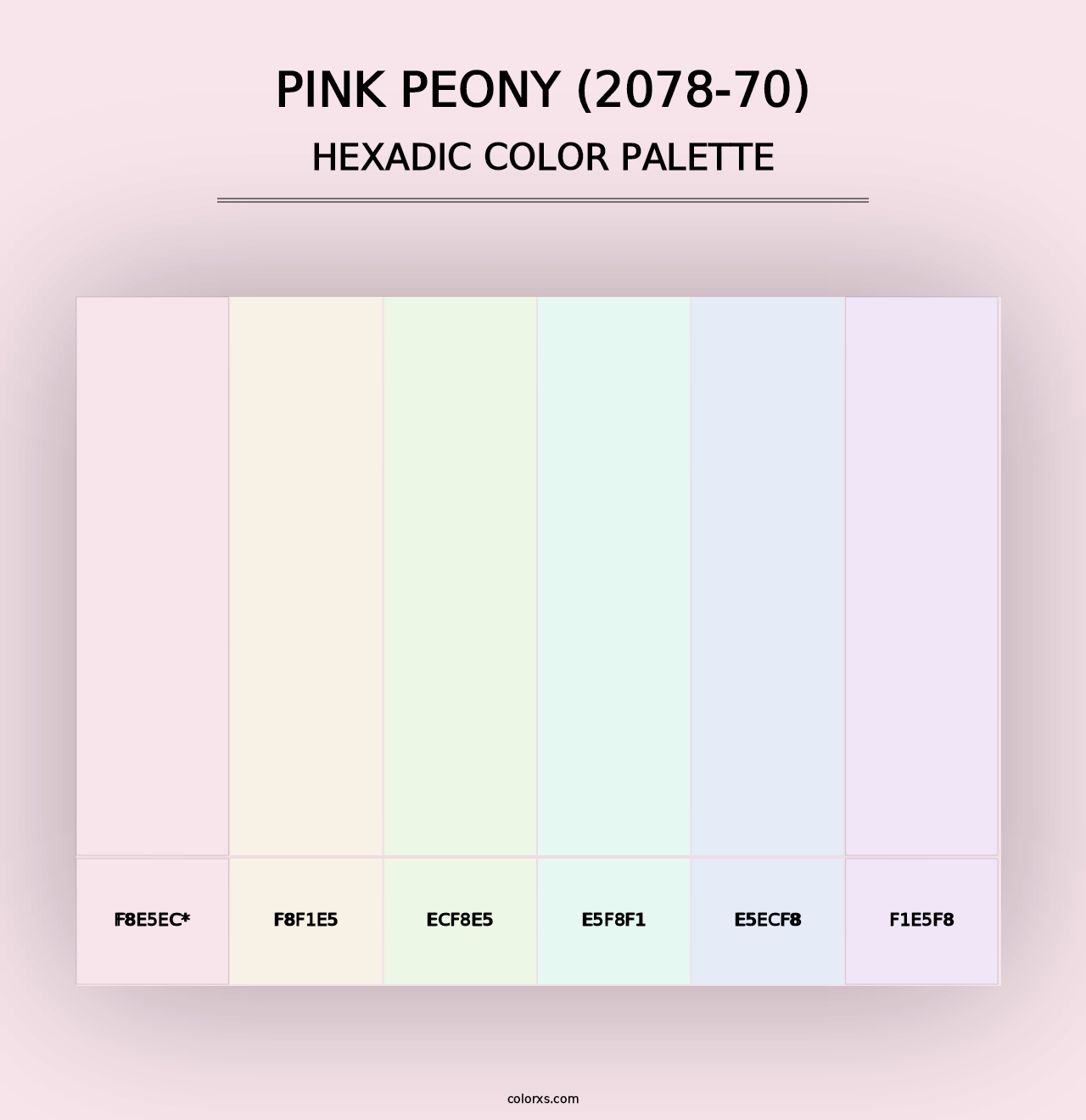 Pink Peony (2078-70) - Hexadic Color Palette