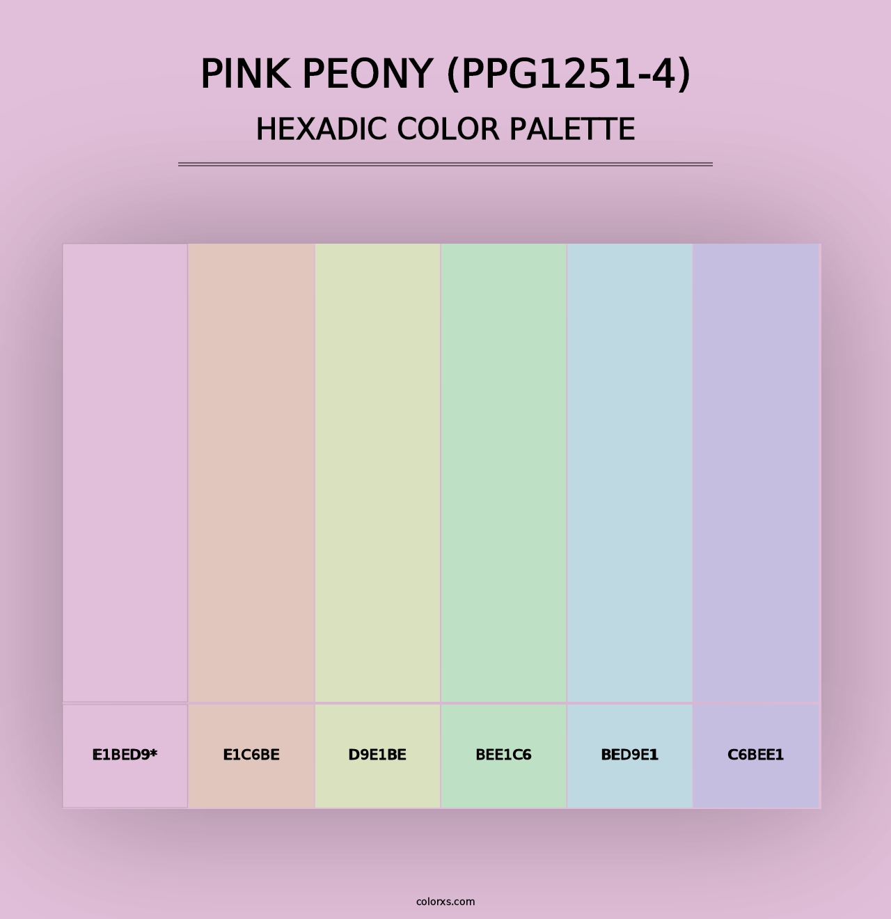 Pink Peony (PPG1251-4) - Hexadic Color Palette