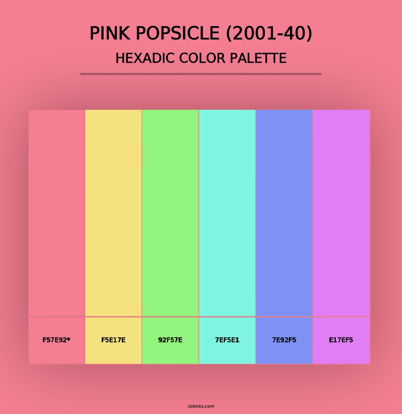 Pink Popsicle (2001-40) - Hexadic Color Palette