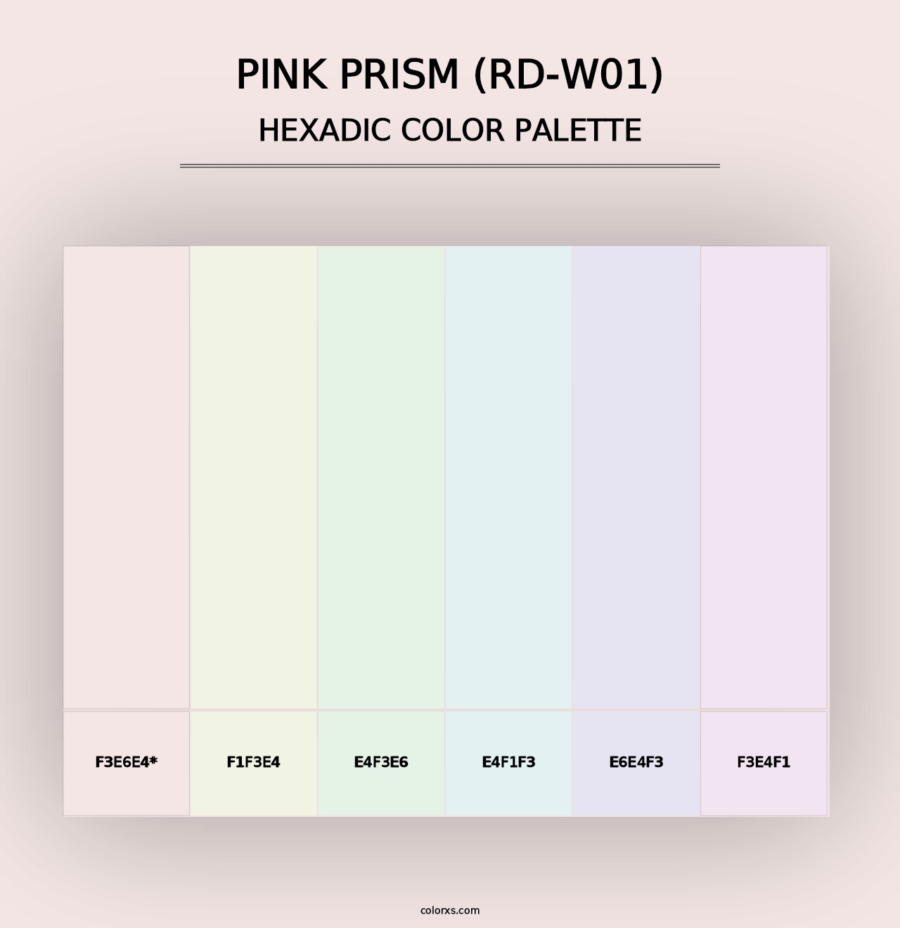 Pink Prism (RD-W01) - Hexadic Color Palette