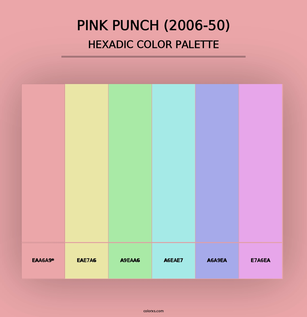 Pink Punch (2006-50) - Hexadic Color Palette