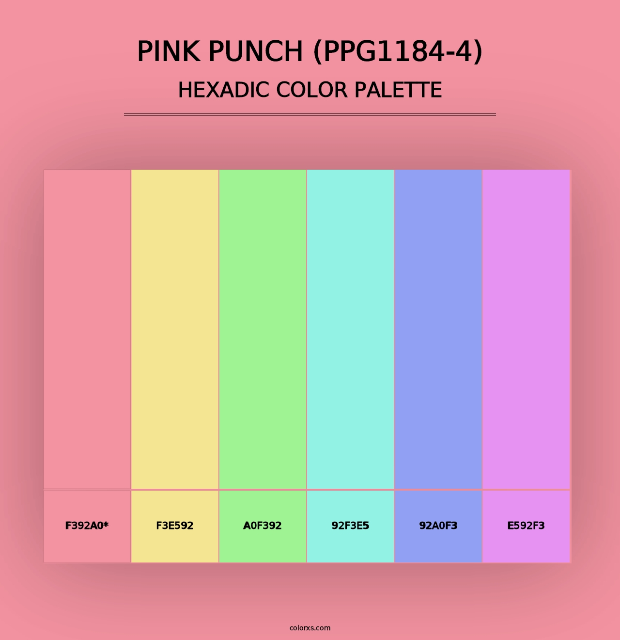 Pink Punch (PPG1184-4) - Hexadic Color Palette