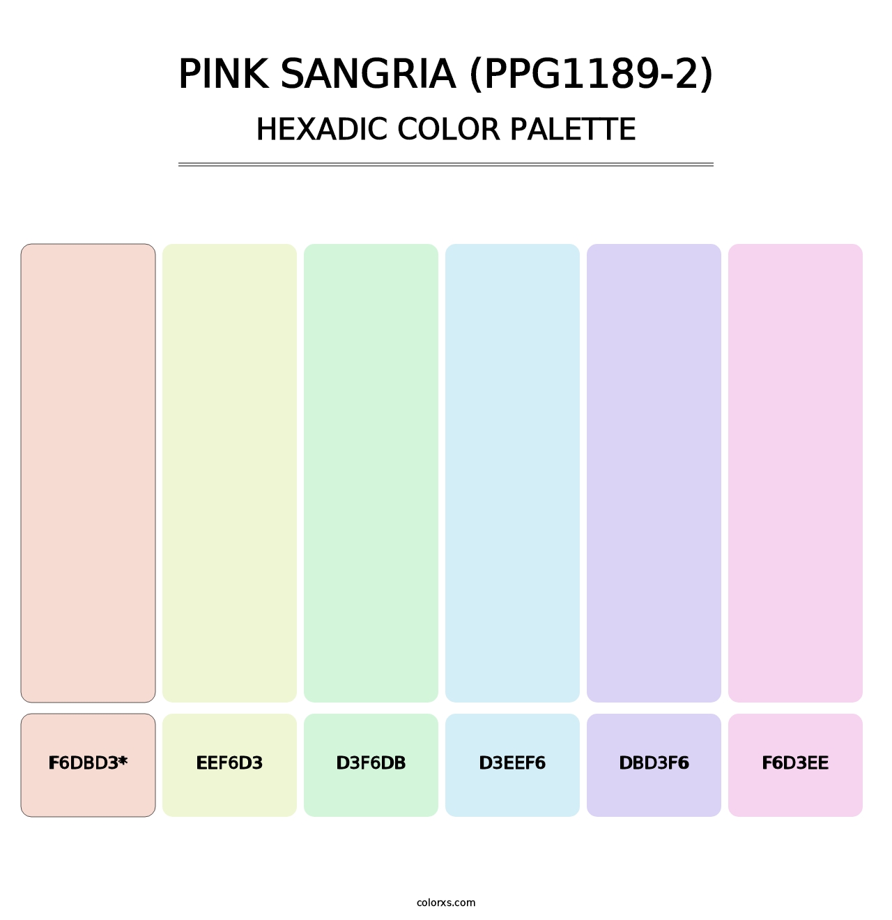 Pink Sangria (PPG1189-2) - Hexadic Color Palette