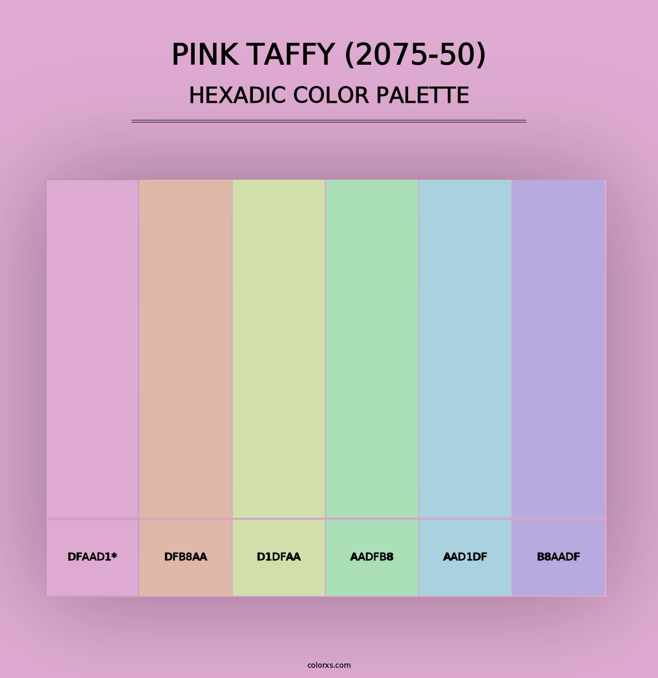 Pink Taffy (2075-50) - Hexadic Color Palette