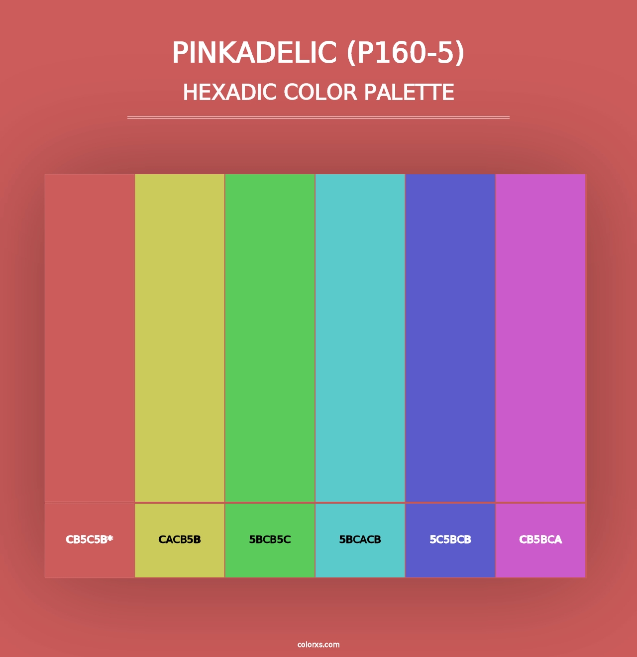 Pinkadelic (P160-5) - Hexadic Color Palette