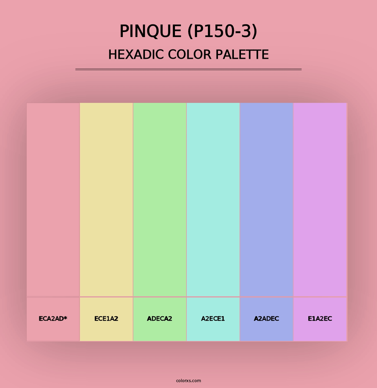 Pinque (P150-3) - Hexadic Color Palette