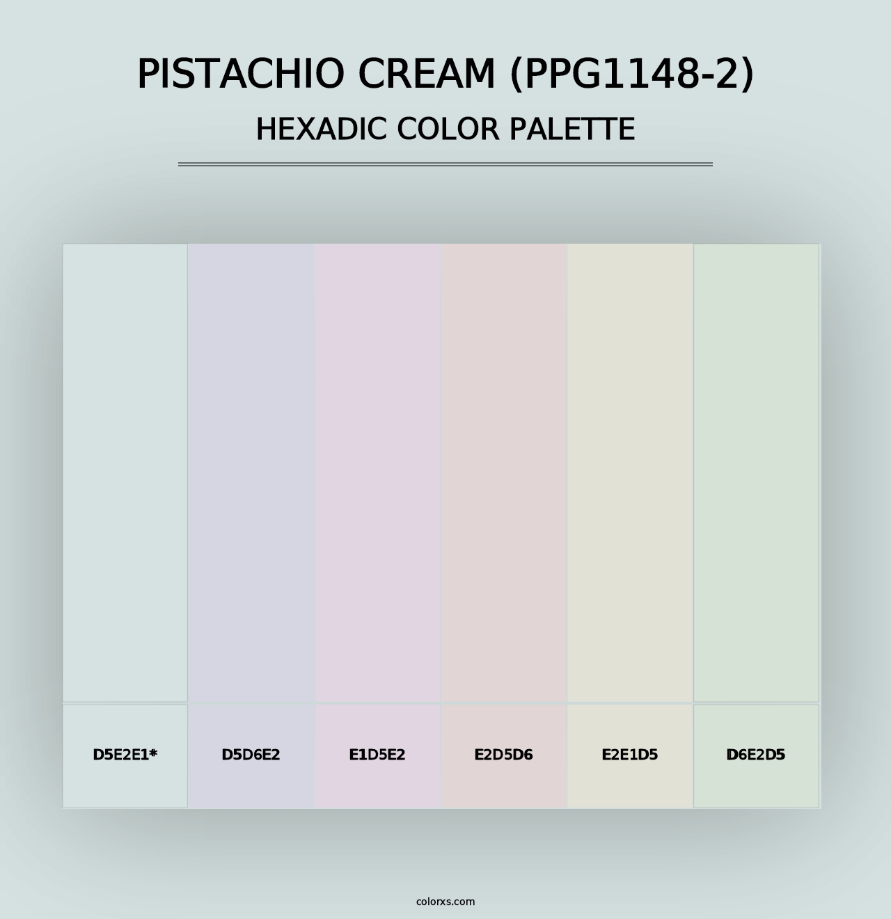 Pistachio Cream (PPG1148-2) - Hexadic Color Palette