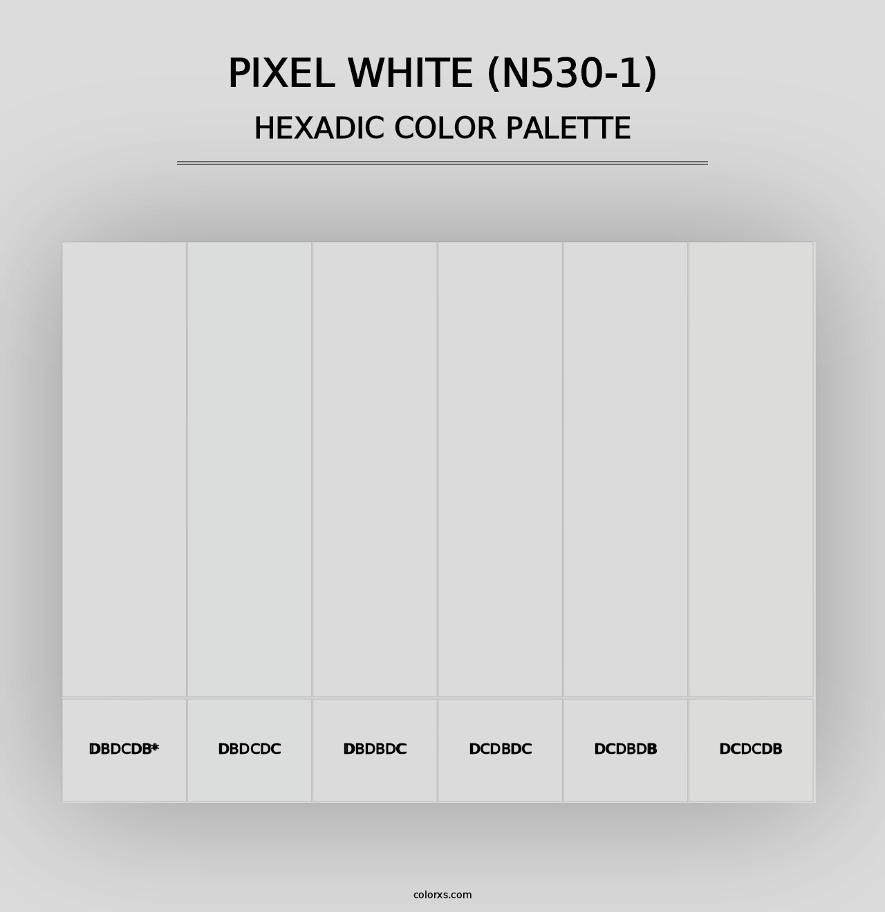 Pixel White (N530-1) - Hexadic Color Palette