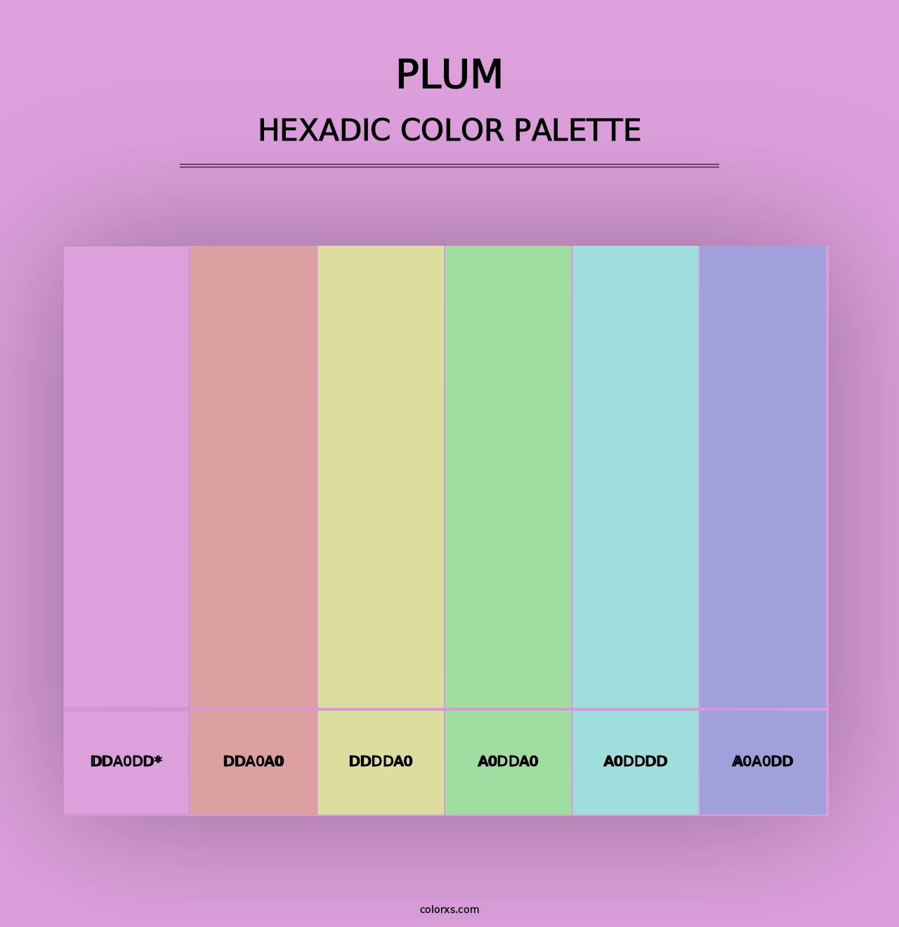 Plum - Hexadic Color Palette