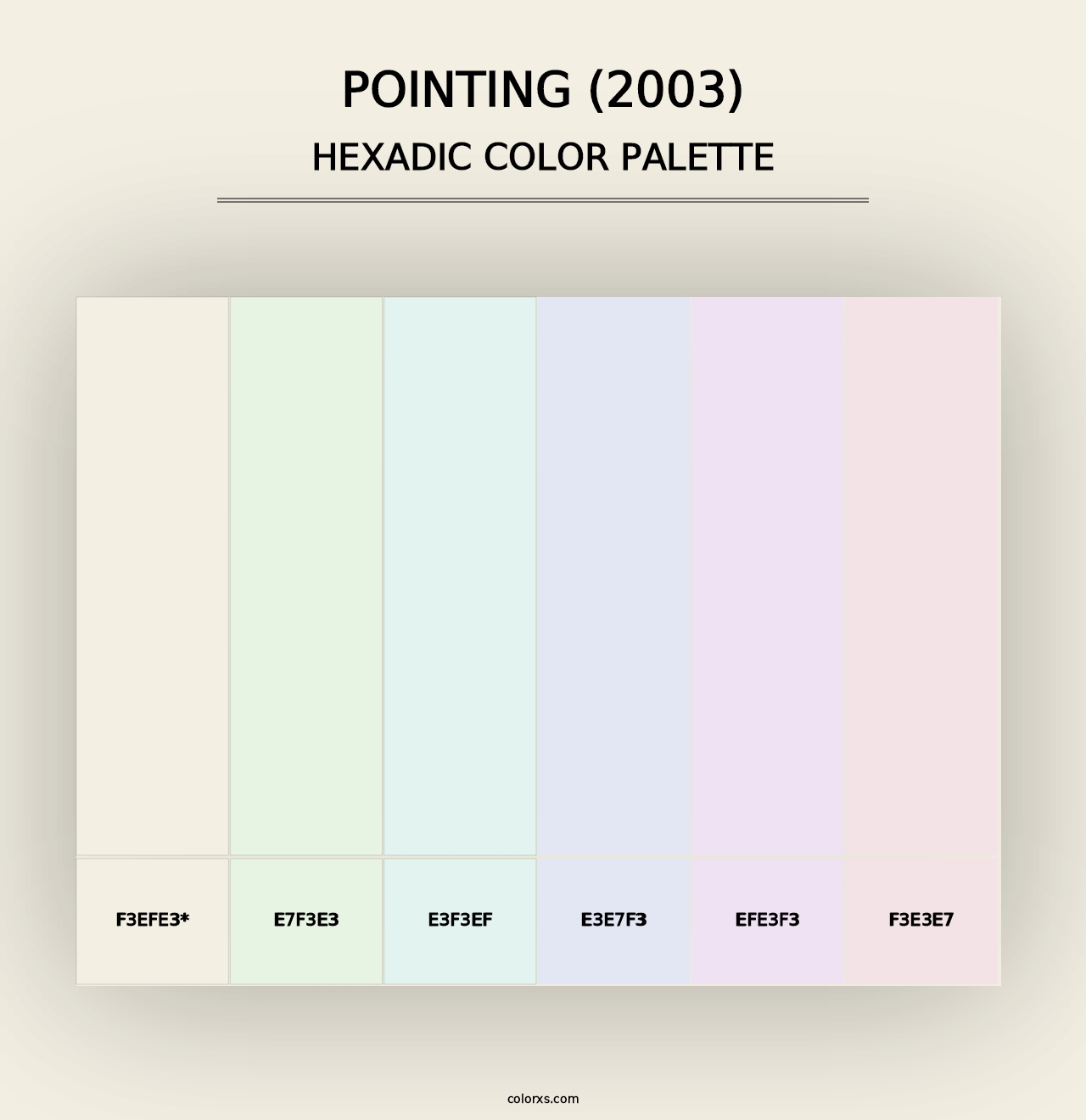 Pointing (2003) - Hexadic Color Palette