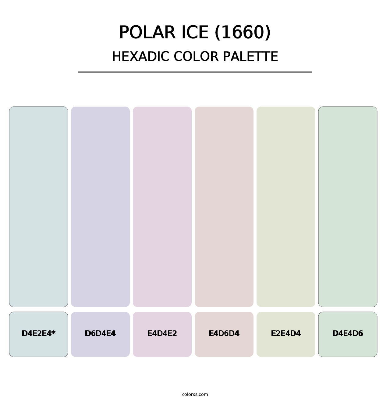 Polar Ice (1660) - Hexadic Color Palette