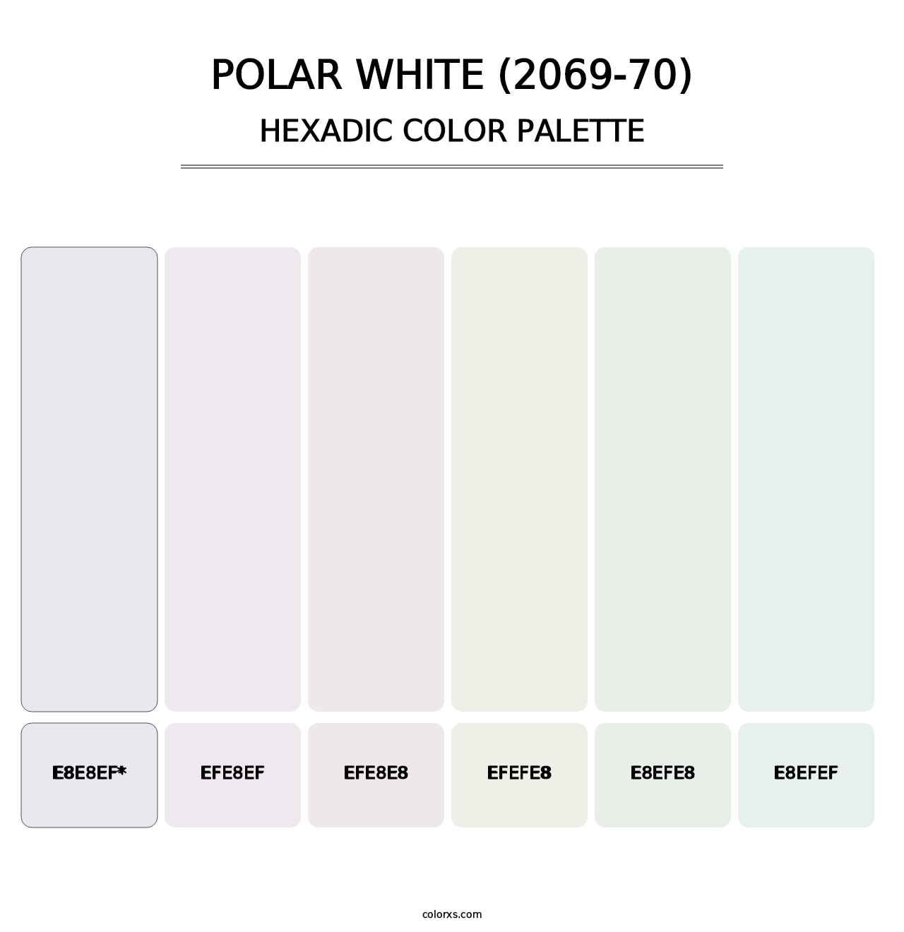 Polar White (2069-70) - Hexadic Color Palette