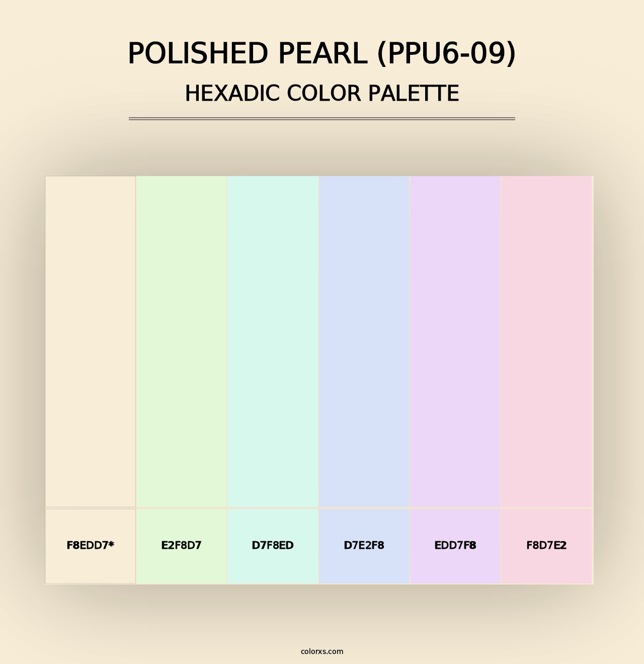 Polished Pearl (PPU6-09) - Hexadic Color Palette