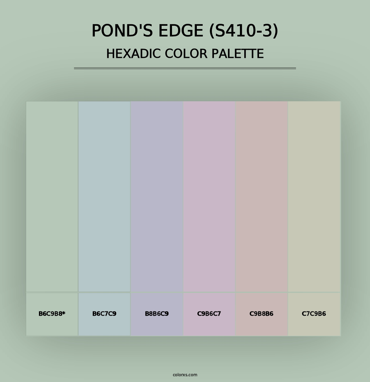 Pond'S Edge (S410-3) - Hexadic Color Palette