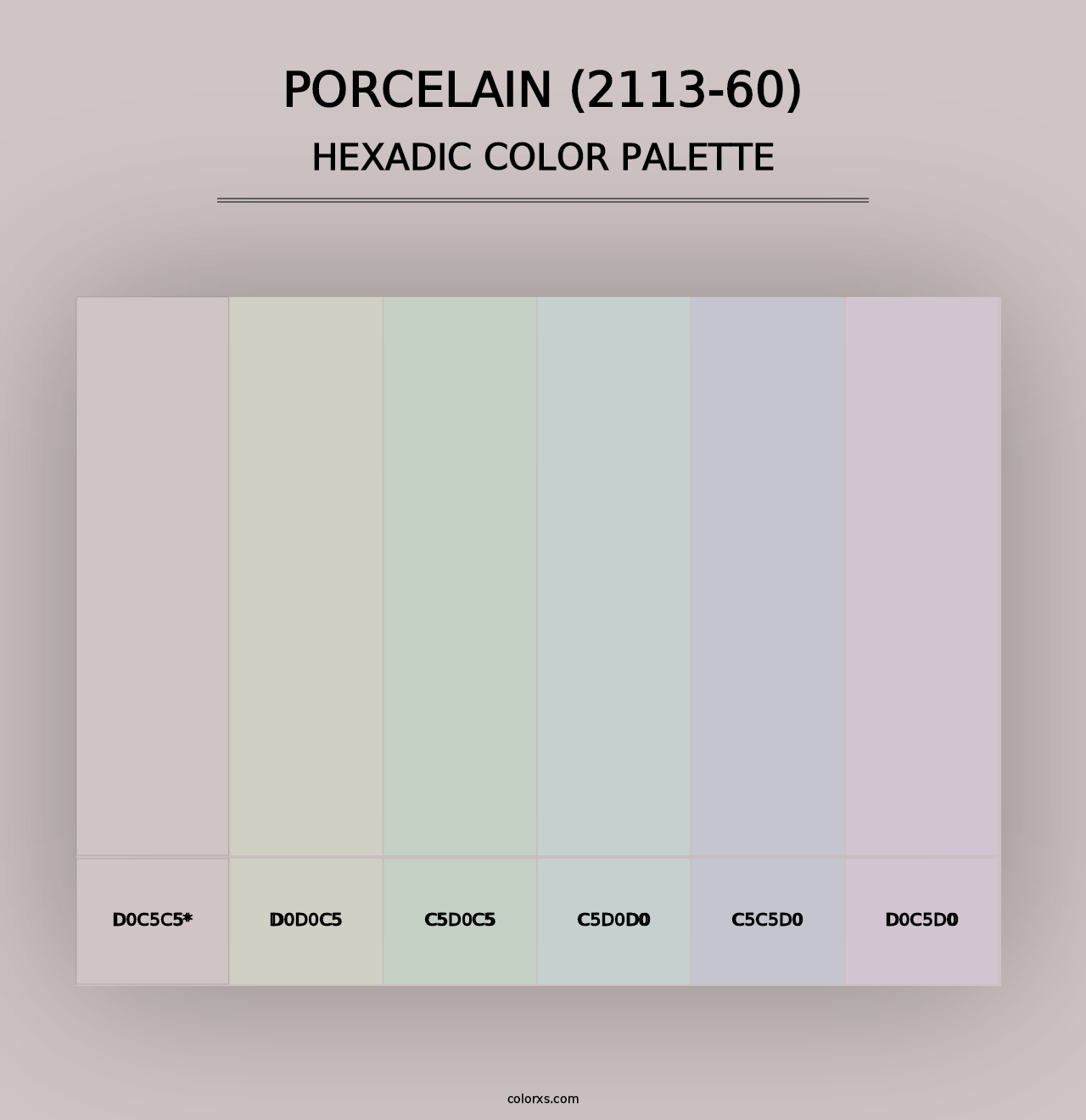 Porcelain (2113-60) - Hexadic Color Palette