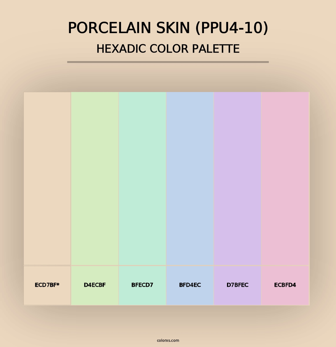 Porcelain Skin (PPU4-10) - Hexadic Color Palette