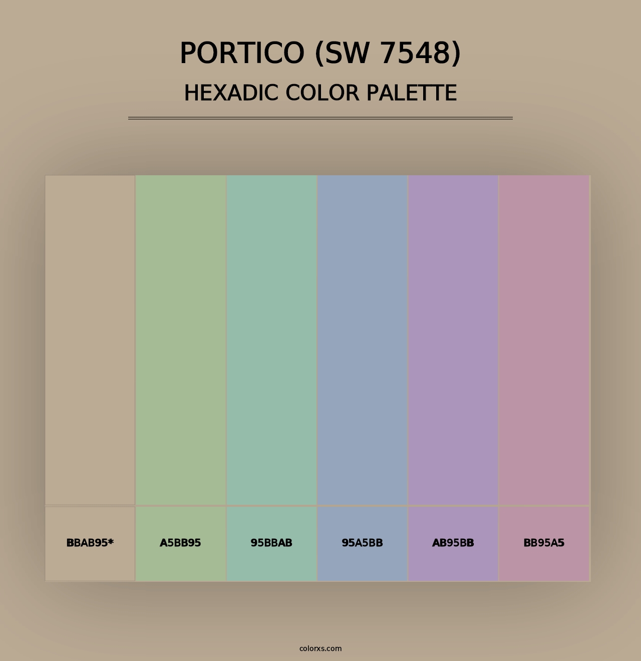 Portico (SW 7548) - Hexadic Color Palette