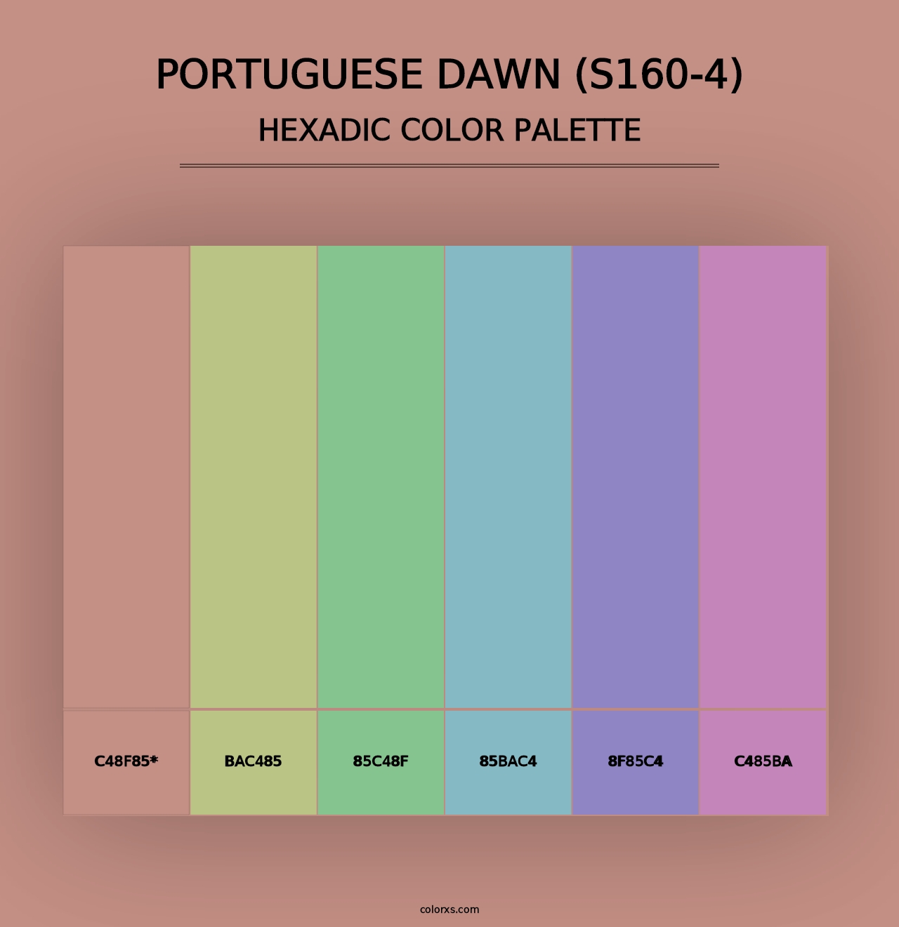 Portuguese Dawn (S160-4) - Hexadic Color Palette